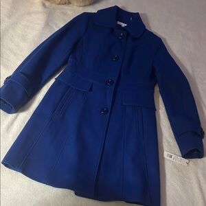 Kenneth Cole New York Blue Pea Coat